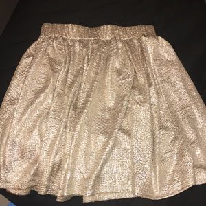 Shimmer gold skirt